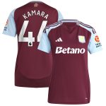 aston villa adidas home shirt 2024-25 – womens with kamara 44 printing Collection | Aston Villa Football Kits and Shirts