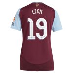 aston villa adidas home shirt 2024-25 – womens with leon 19 cup printing Collection | Aston Villa Football Kits and Shirts