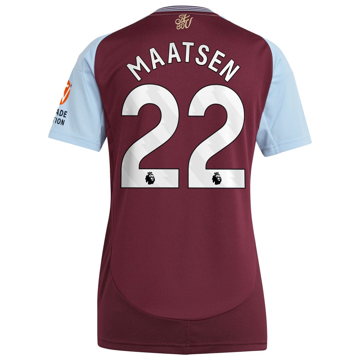 aston villa adidas home shirt 2024-25 – womens with maatsen 22 printing Collection | Aston Villa Football Kits and Shirts