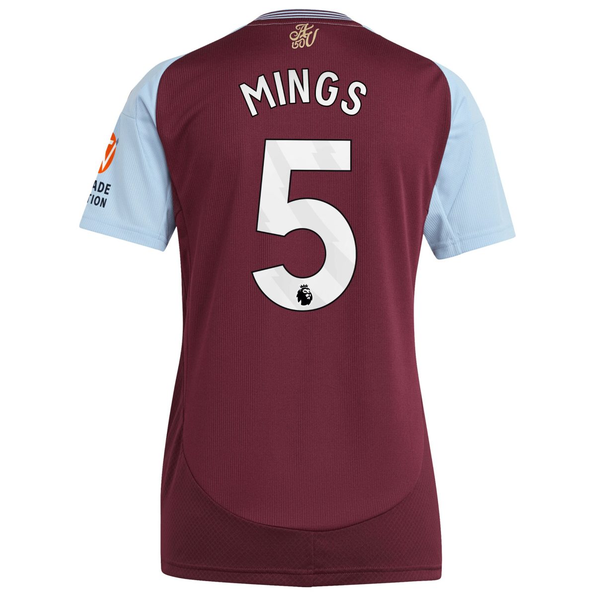 aston villa adidas home shirt 2024-25 – womens with mings 5 printing Collection | Aston Villa Football Kits and Shirts