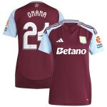 aston villa adidas home shirt 2024-25 – womens with onana 24 cup printing Collection | Aston Villa Football Kits and Shirts