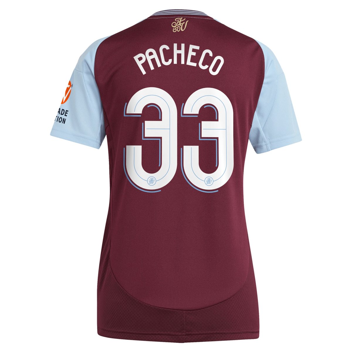 aston villa adidas home shirt 2024-25 – womens with pacheco 33 cup printing Collection | Aston Villa Football Kits and Shirts