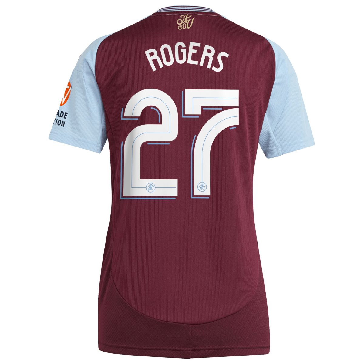 aston villa adidas home shirt 2024-25 – womens with rogers 27 cup printing Collection | Aston Villa Football Kits and Shirts