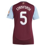 aston villa adidas home shirt 2024-25 – womens with staniforth 5 cup printing Collection | Aston Villa Football Kits and Shirts