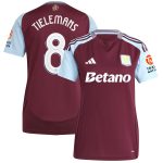aston villa adidas home shirt 2024-25 – womens with tielemans 8 cup printing Collection | Aston Villa Football Kits and Shirts