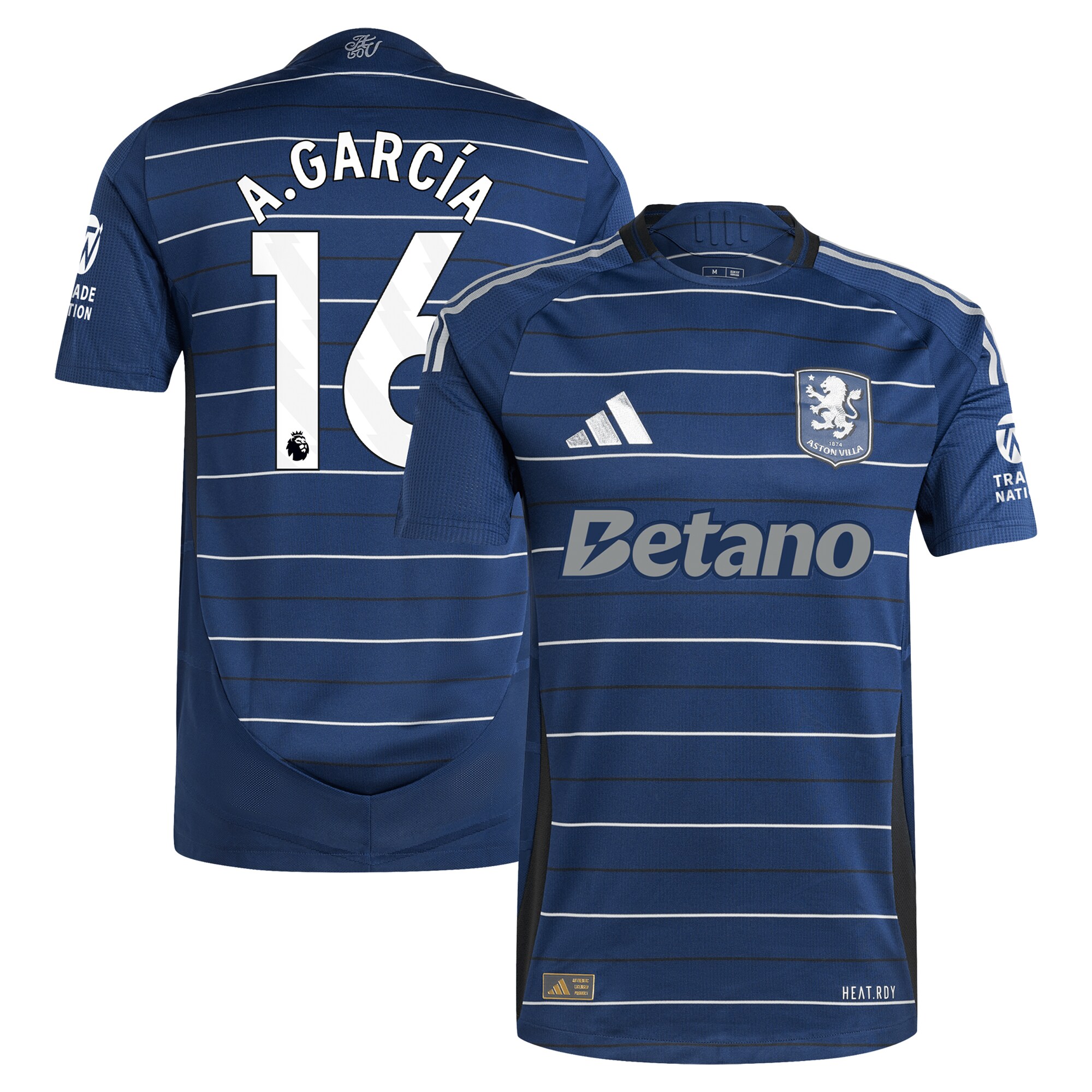 aston villa adidas third authentic shirt 2024-25 with a.garcía 16 printing Collection | Aston Villa Football Kits and Shirts