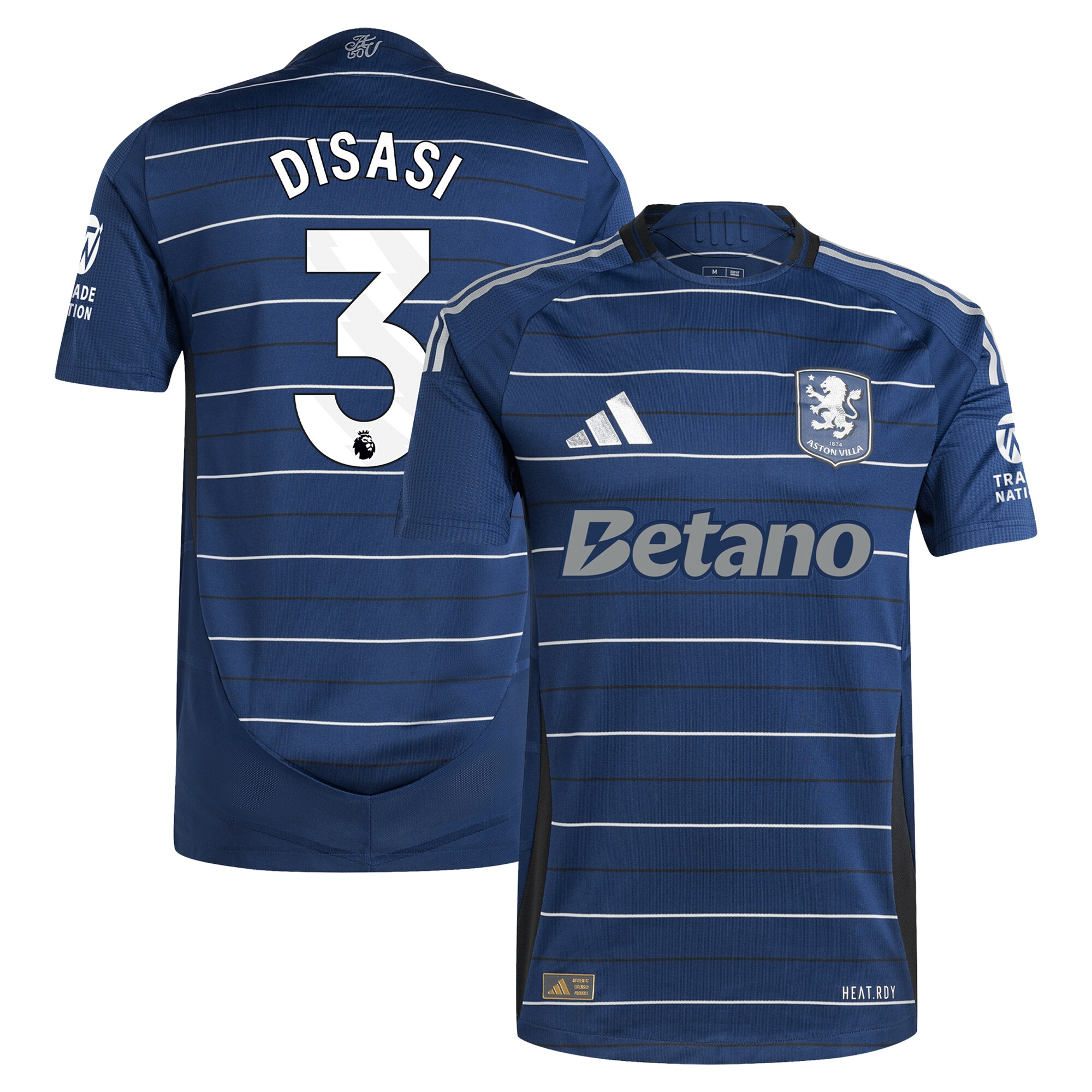 aston villa adidas third authentic shirt 2024-25 with disasi 3 printing Collection | Aston Villa Football Kits and Shirts