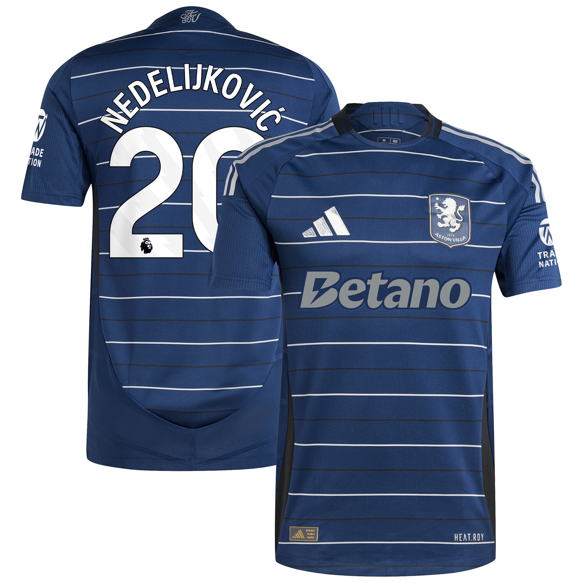 aston villa adidas third authentic shirt 2024-25 with nedeljković 20 printing Collection | Aston Villa Football Kits and Shirts