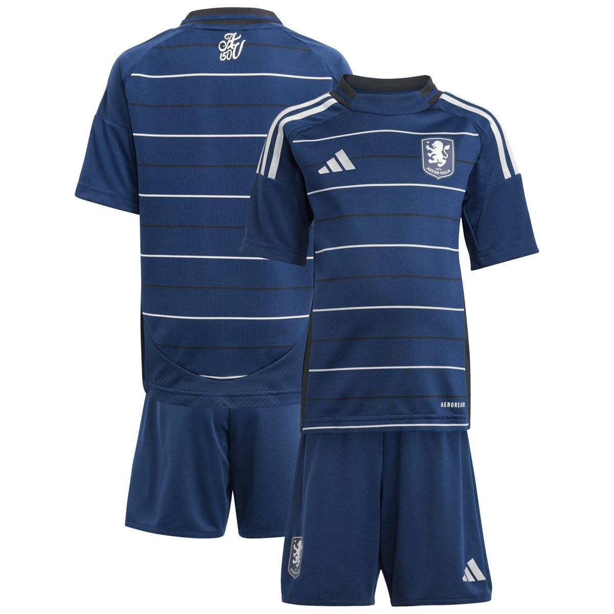 aston villa adidas third mini kit 2024-25 with custom printing Collection | Aston Villa Football Kits and Shirts