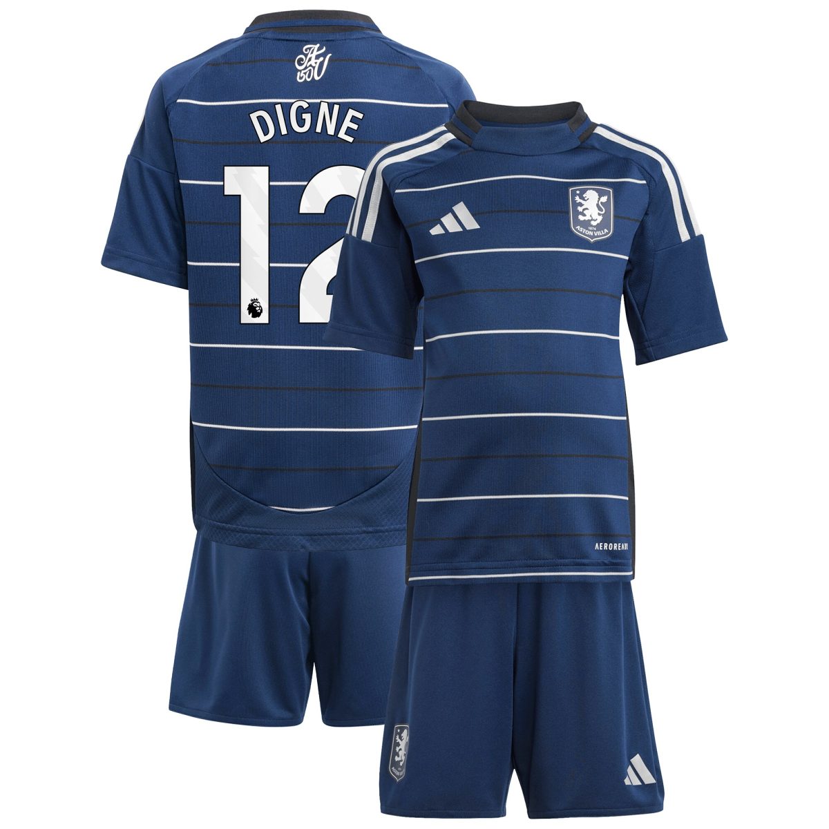 aston villa adidas third minikit 2024-25 with digne 12 printing Collection | Aston Villa Football Kits and Shirts