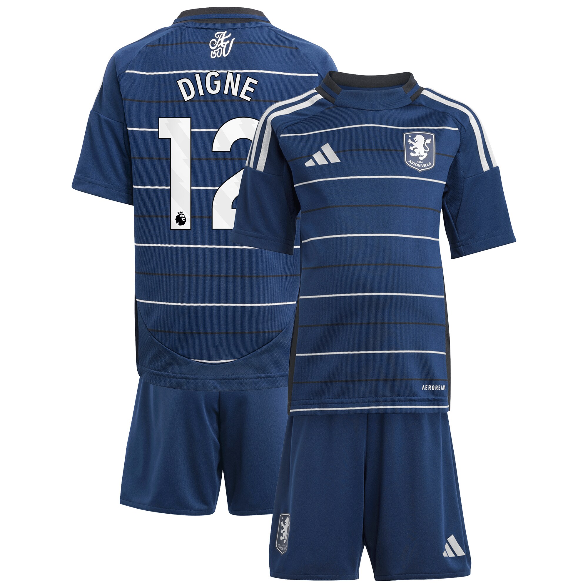 aston villa adidas third minikit 2024-25 with digne 12 printing Collection | Aston Villa Football Kits and Shirts