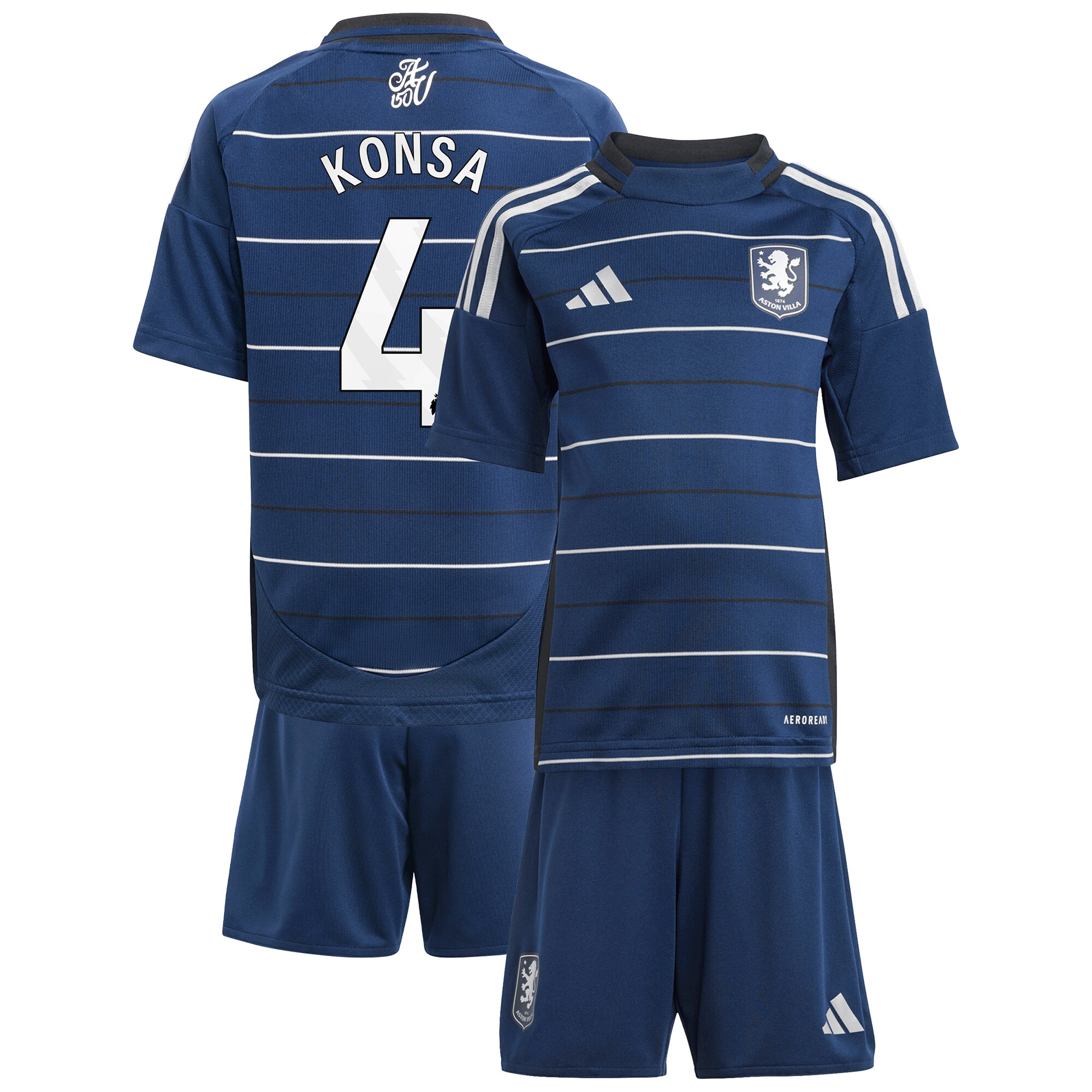aston villa adidas third minikit 2024-25 with konsa 4 printing Collection | Aston Villa Football Kits and Shirts