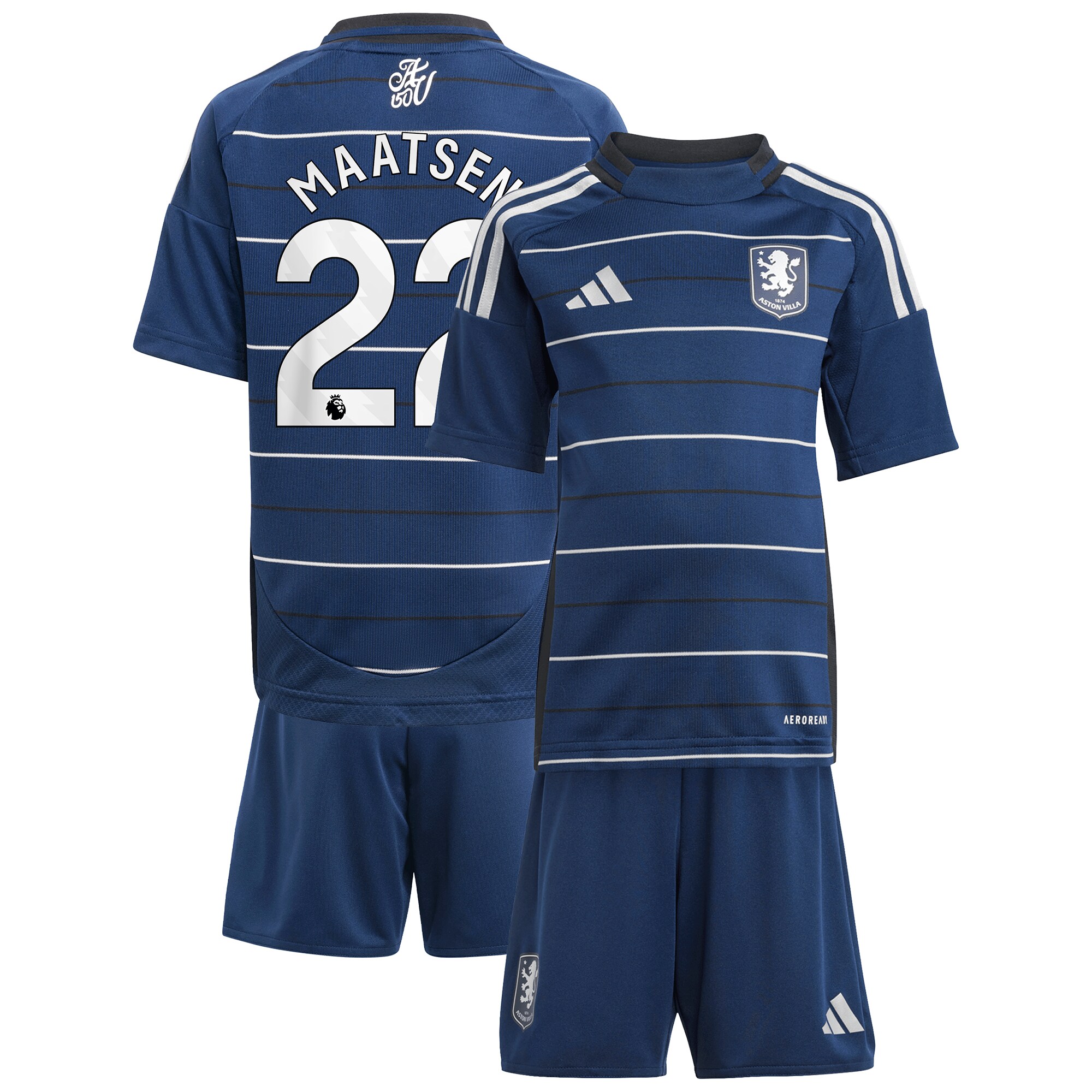 aston villa adidas third minikit 2024-25 with maatsen 22 printing Collection | Aston Villa Football Kits and Shirts