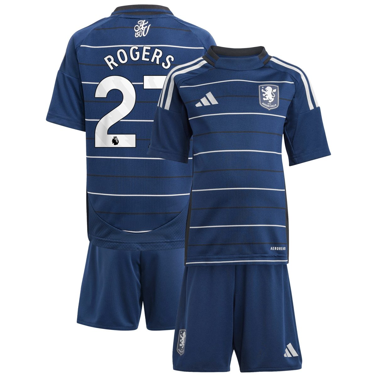 aston villa adidas third minikit 2024-25 with rogers 27 printing Collection | Aston Villa Football Kits and Shirts