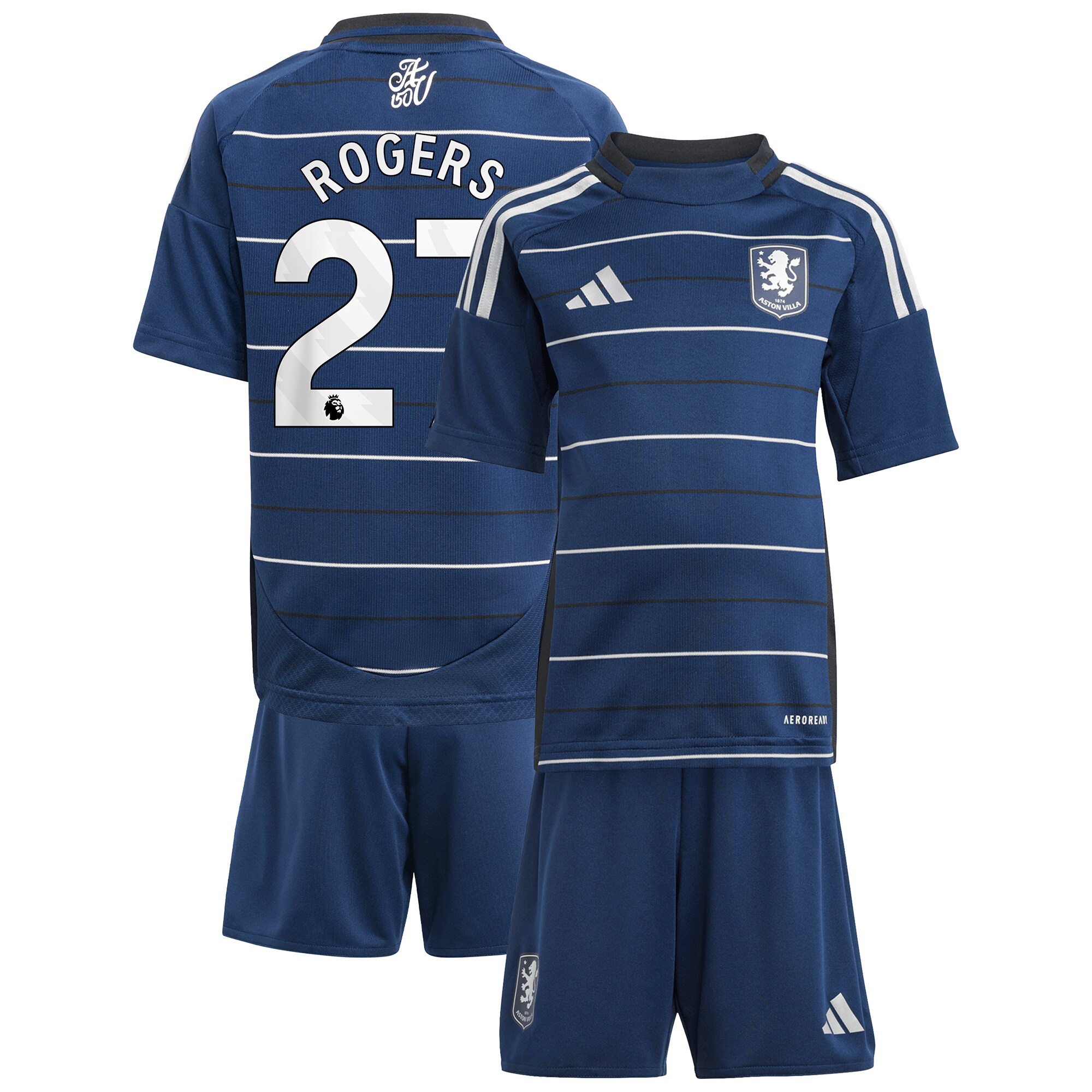 aston villa adidas third minikit 2024-25 with rogers 27 printing Collection | Aston Villa Football Kits and Shirts