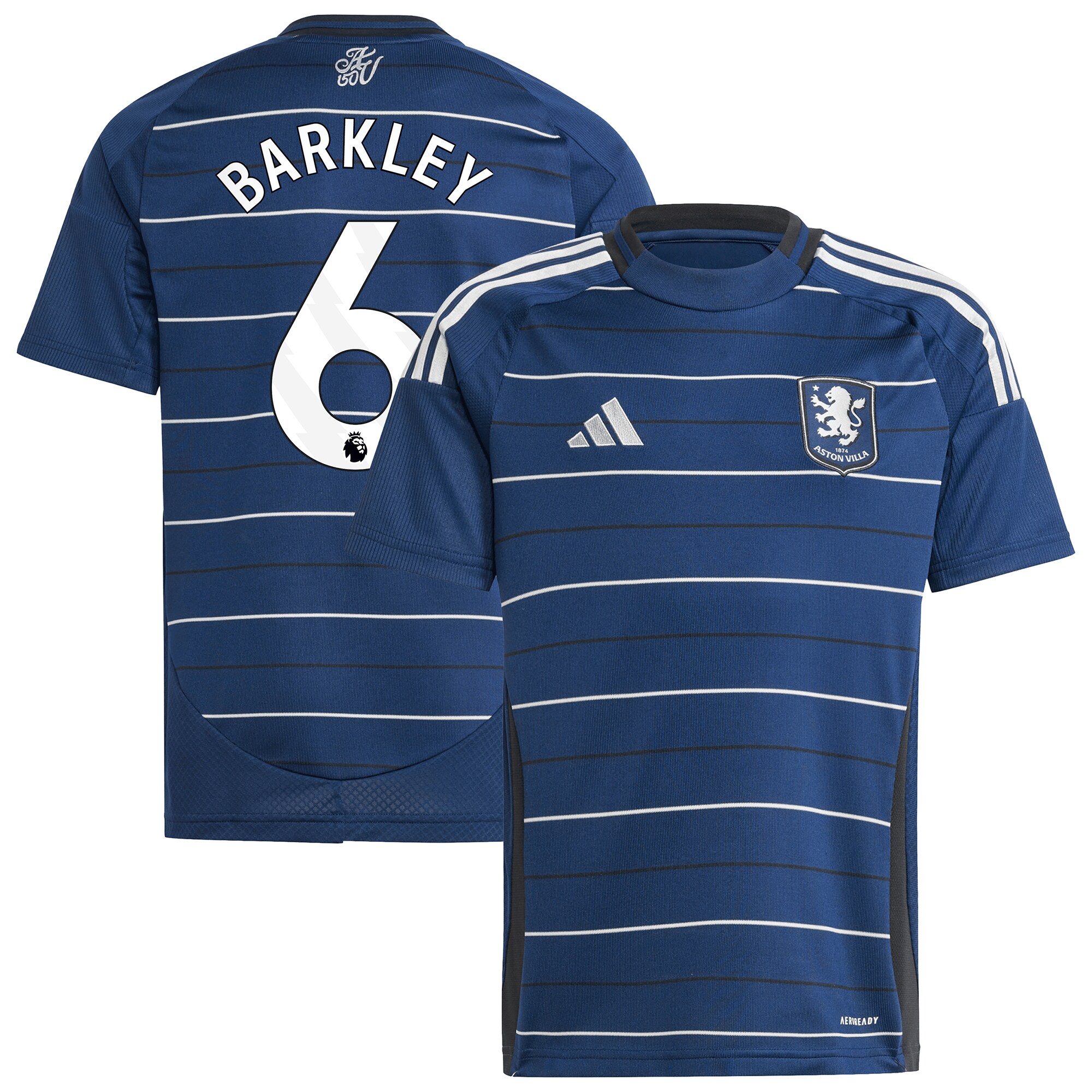 aston villa adidas third shirt 2024-25 – kids with barkley 6 printing Collection | Aston Villa Football Kits and Shirts