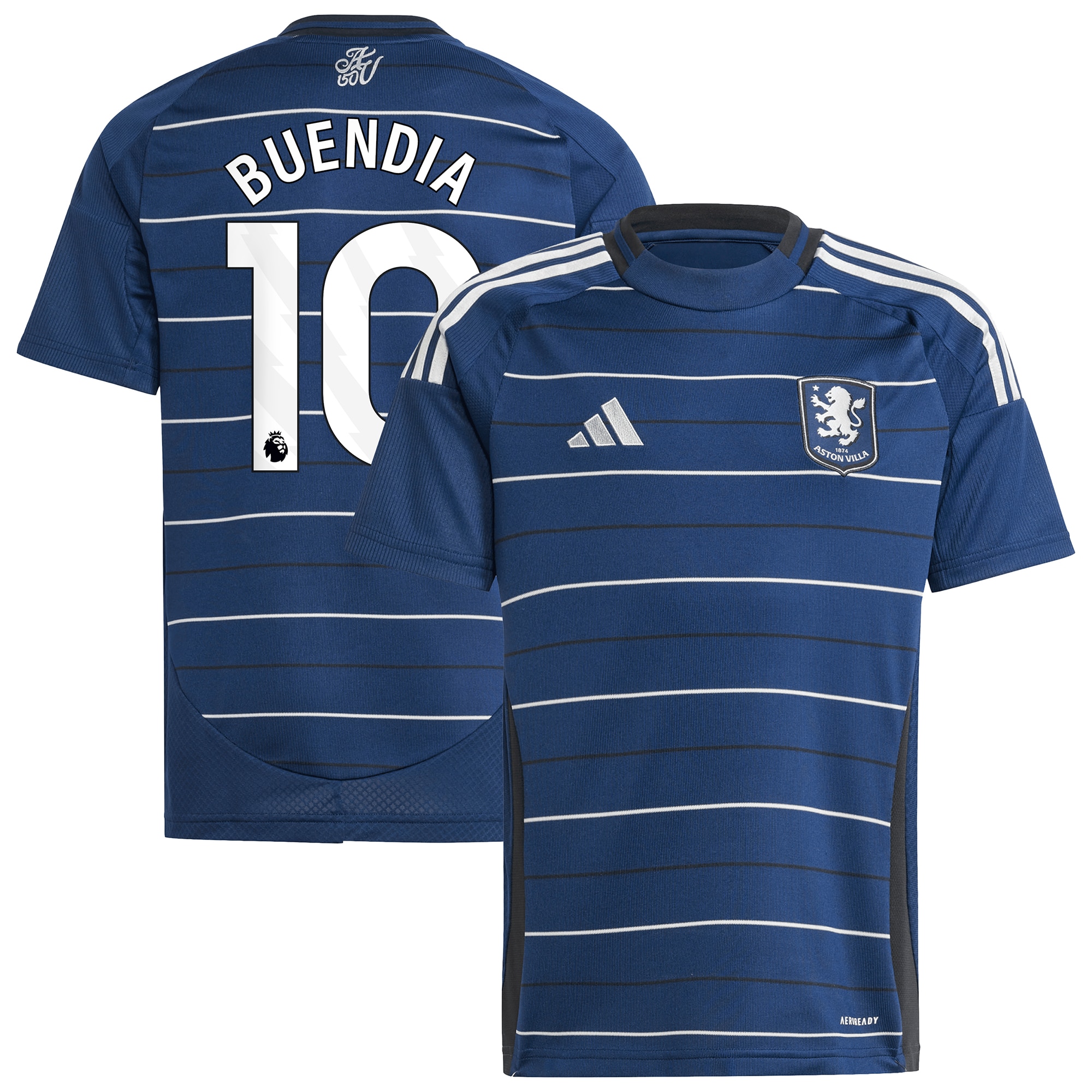 aston villa adidas third shirt 2024-25 – kids with buendia 10 printing Collection | Aston Villa Football Kits and Shirts