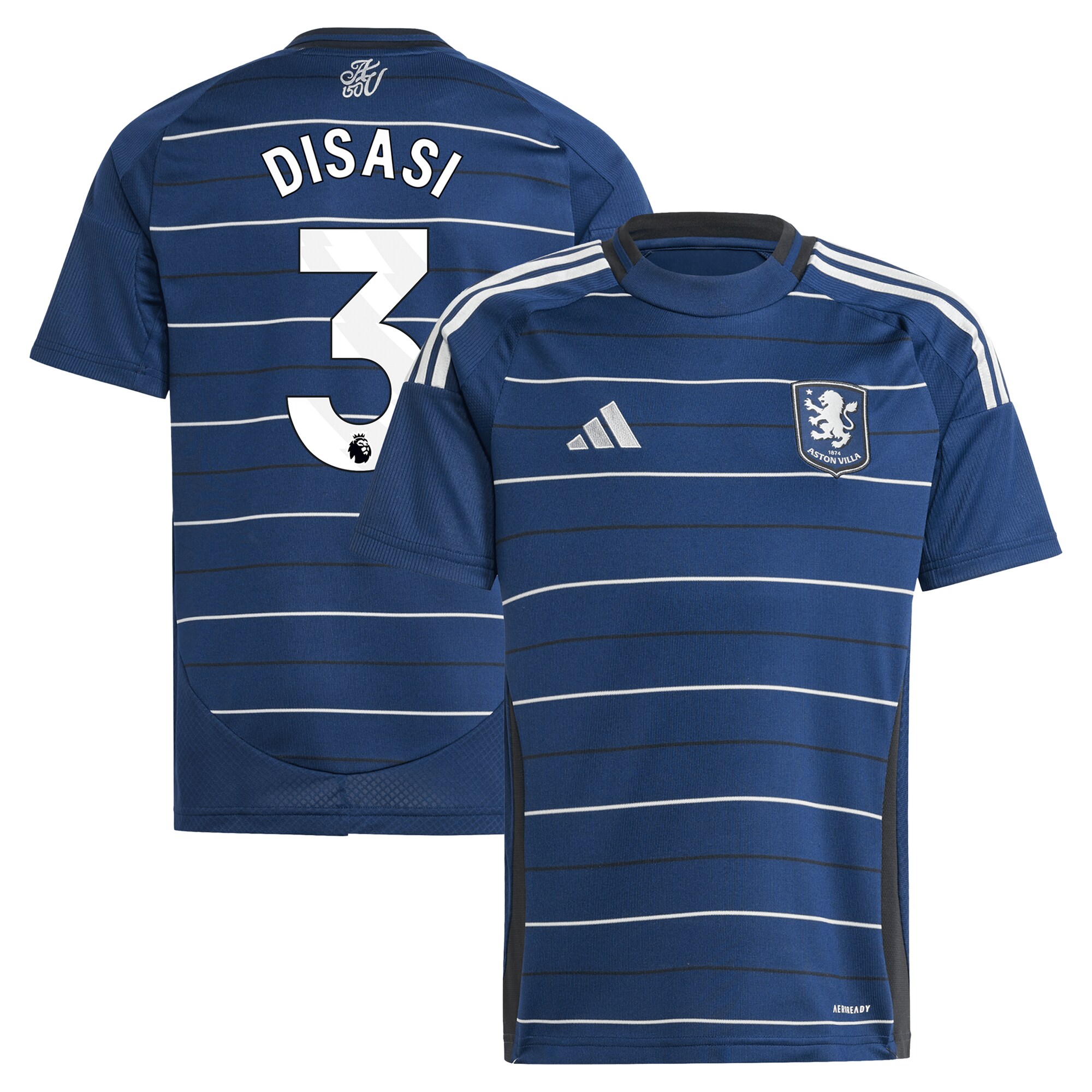 aston villa adidas third shirt 2024-25 – kids with disasi 3 printing Collection | Aston Villa Football Kits and Shirts