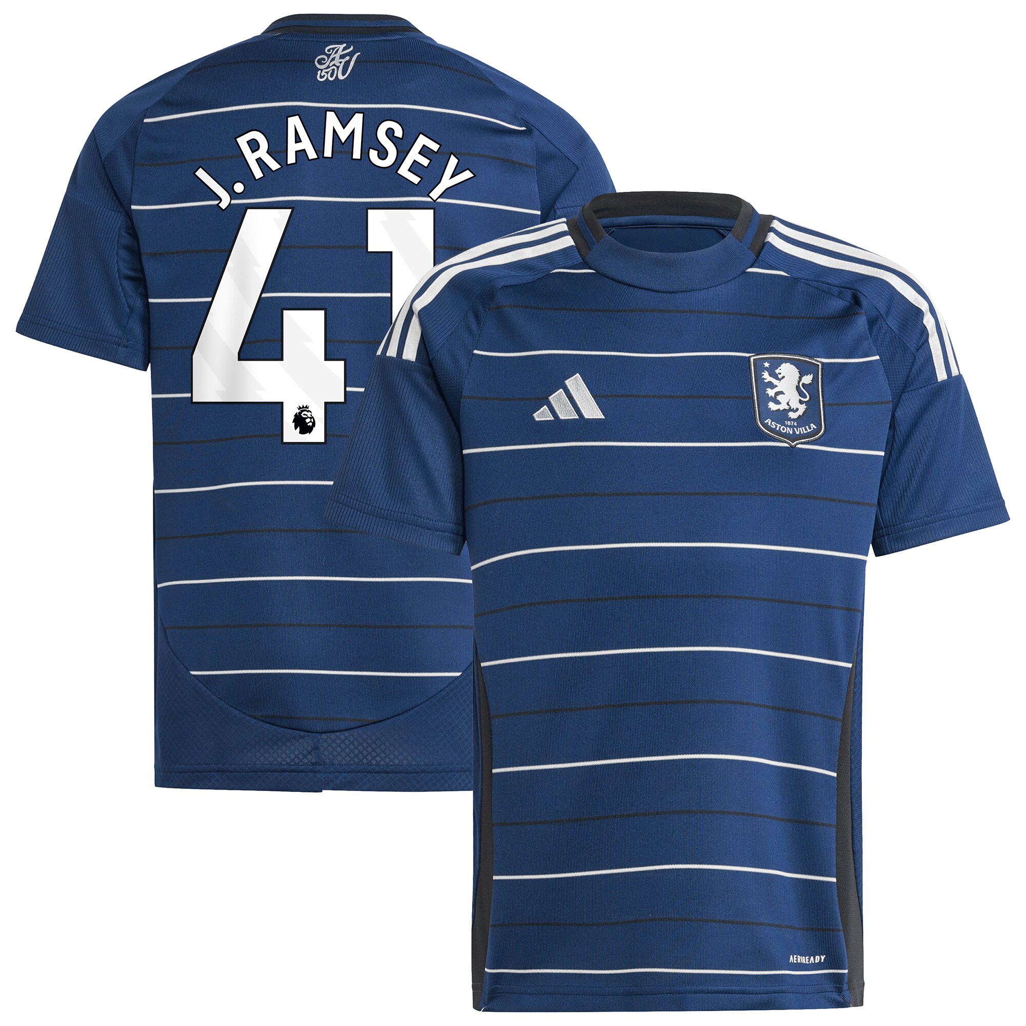 aston villa adidas third shirt 2024-25 – kids with j. ramsey 41 printing Collection | Aston Villa Football Kits and Shirts