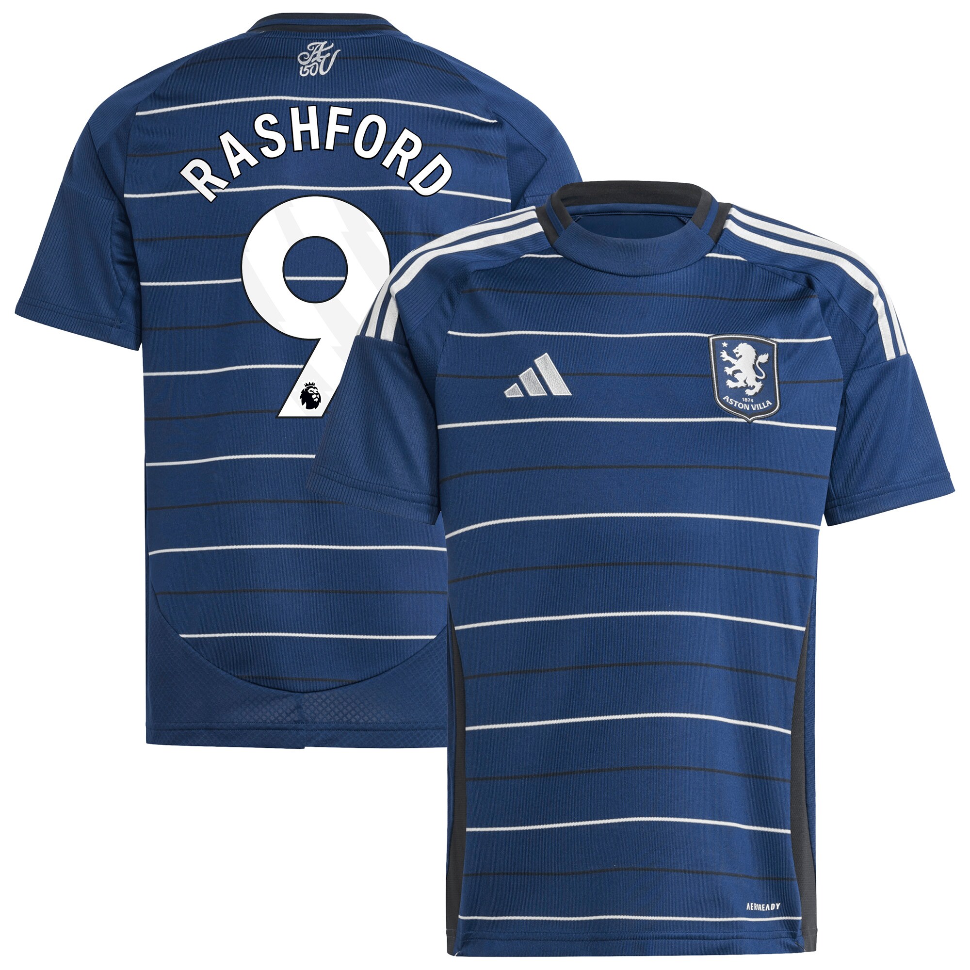 aston villa adidas third shirt 2024-25 – kids with rashford 9 printing Collection | Aston Villa Football Kits and Shirts
