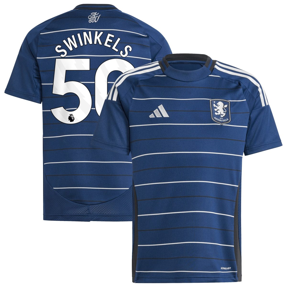 aston villa adidas third shirt 2024-25 – kids with swinkels 50 printing Collection | Aston Villa Football Kits and Shirts