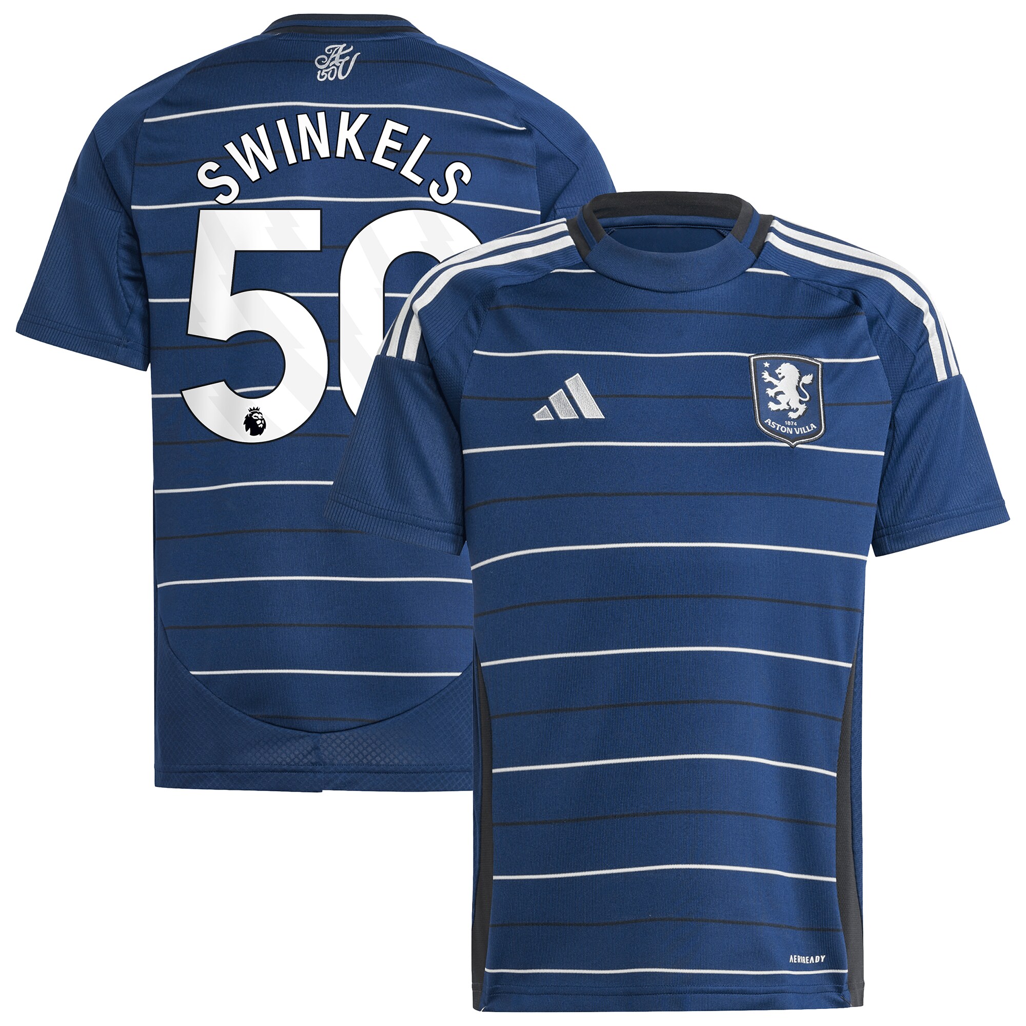 aston villa adidas third shirt 2024-25 – kids with swinkels 50 printing Collection | Aston Villa Football Kits and Shirts