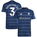 aston villa adidas third shirt 2024-25 with diego carlos 3 printing Collection | Aston Villa Football Kits and Shirts