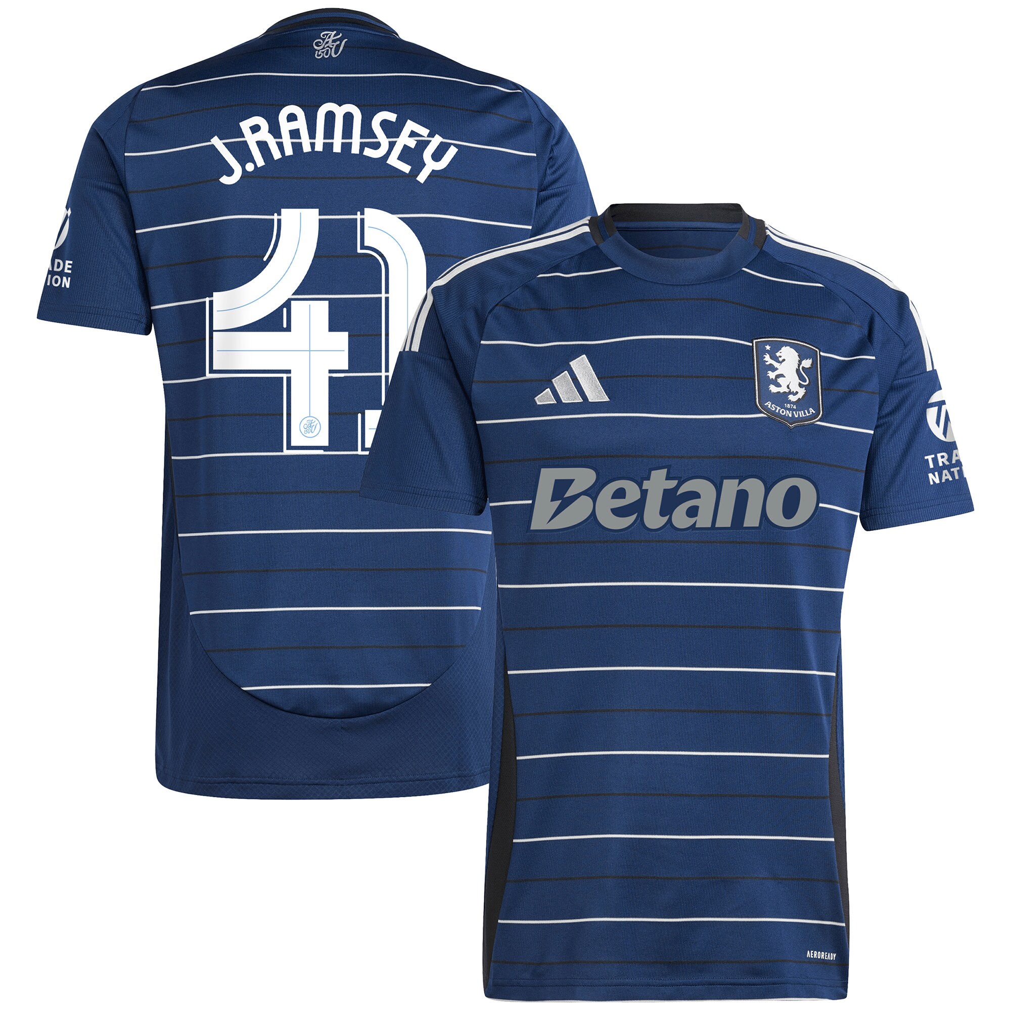 aston villa adidas third shirt 2024-25 with j. ramsey 41 cup printing Collection | Aston Villa Football Kits and Shirts