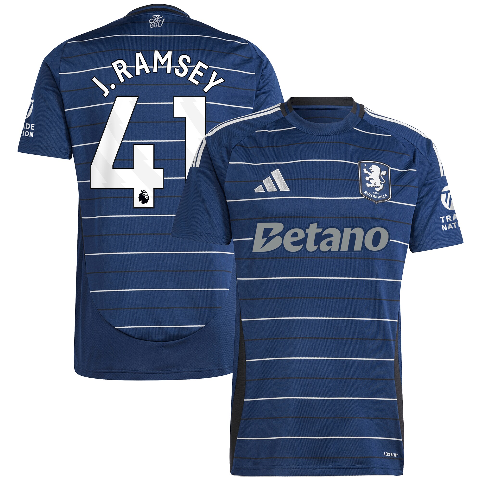 aston villa adidas third shirt 2024-25 with j. ramsey 41 printing Collection | Aston Villa Football Kits and Shirts