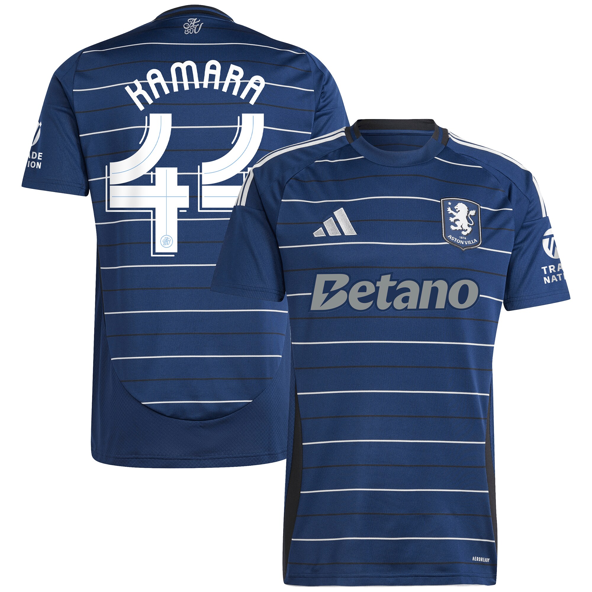 aston villa adidas third shirt 2024-25 with kamara 44 cup printing Collection | Aston Villa Football Kits and Shirts