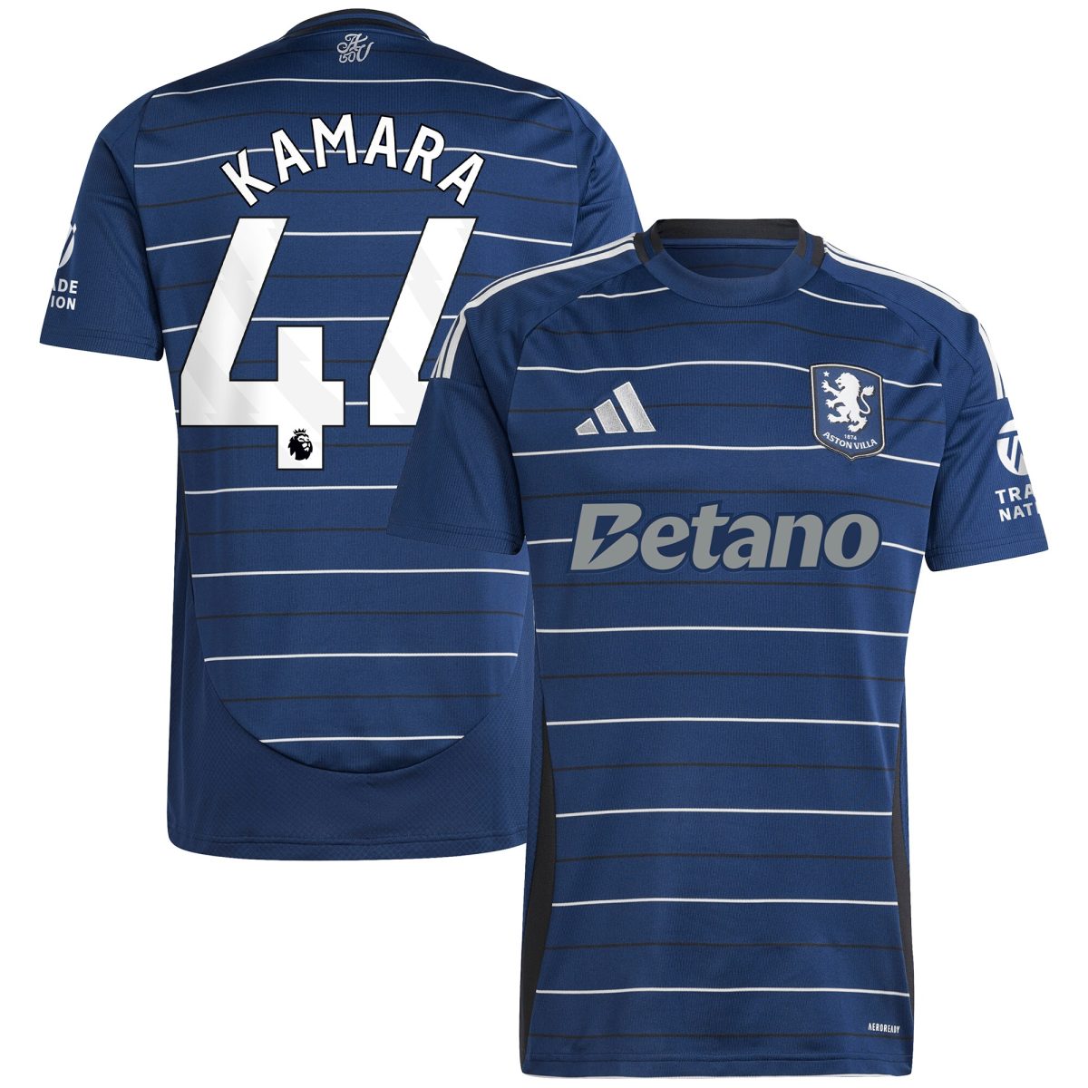 aston villa adidas third shirt 2024-25 with kamara 44 printing Collection | Aston Villa Football Kits and Shirts