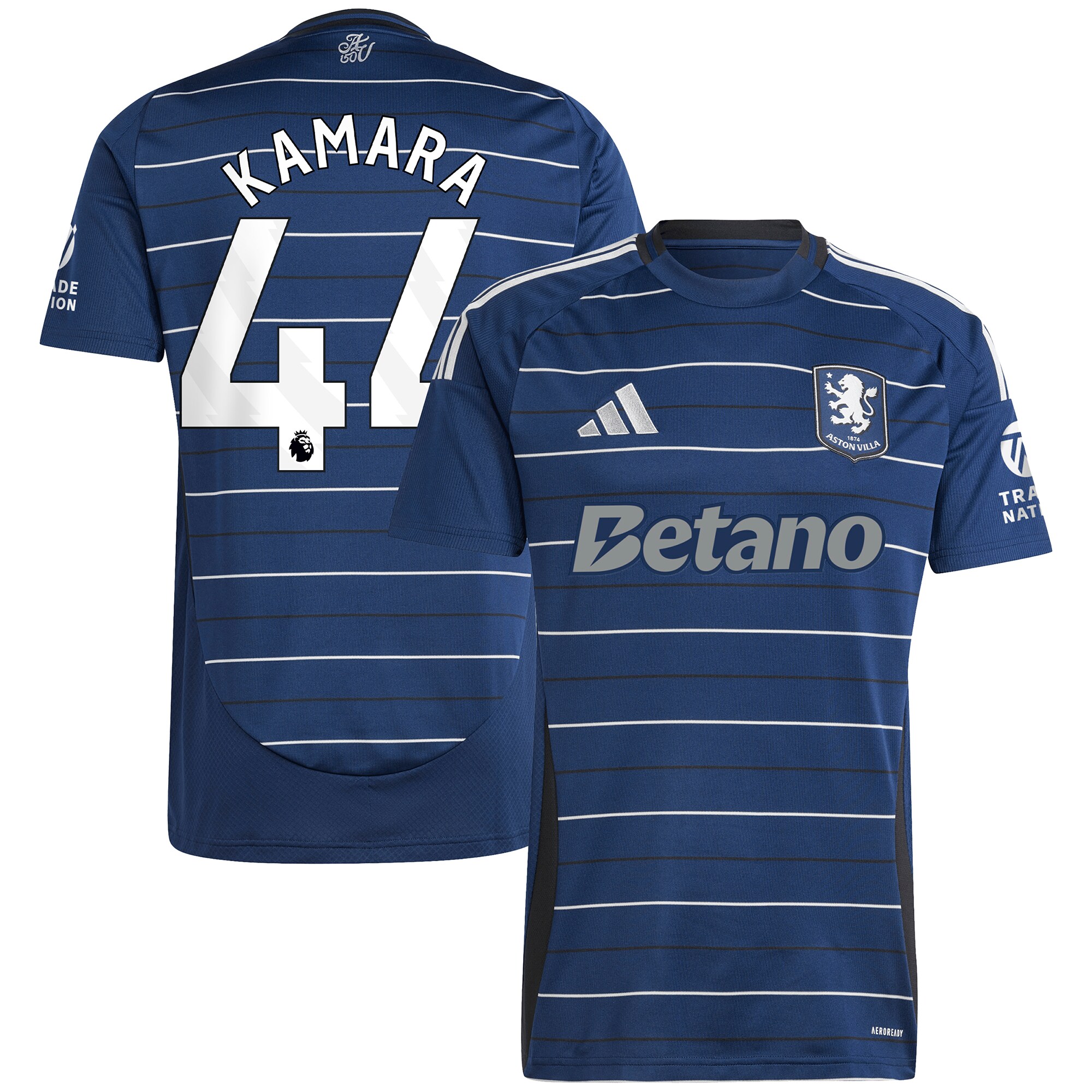 aston villa adidas third shirt 2024-25 with kamara 44 printing Collection | Aston Villa Football Kits and Shirts