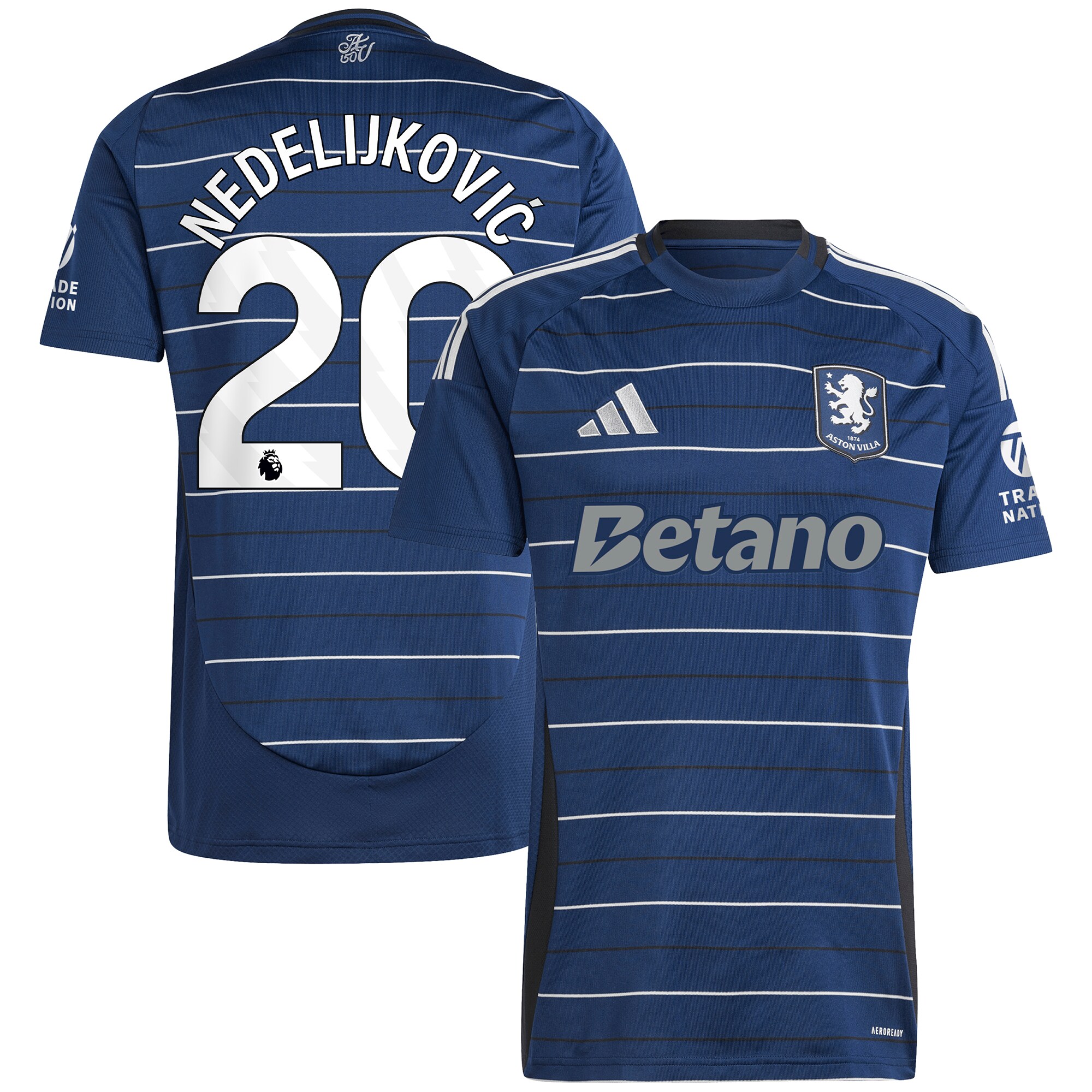 aston villa adidas third shirt 2024-25 with nedeljković 20 printing Collection | Aston Villa Football Kits and Shirts