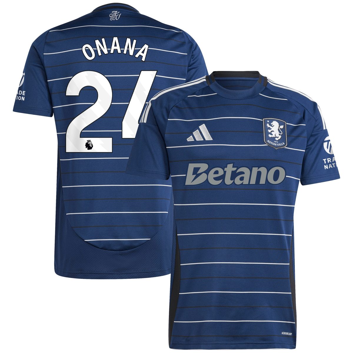 aston villa adidas third shirt 2024-25 with onana 24 printing Collection | Aston Villa Football Kits and Shirts