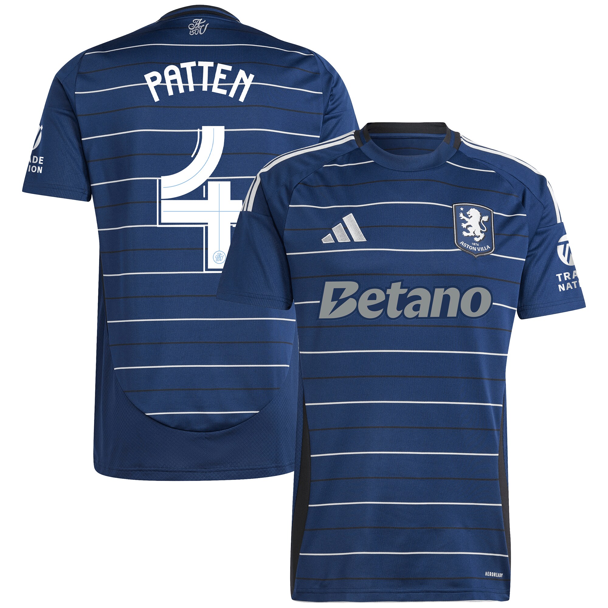 aston villa adidas third shirt 2024-25 with patten 4 cup printing Collection | Aston Villa Football Kits and Shirts