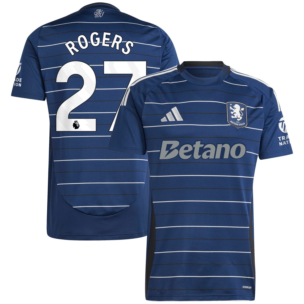 aston villa adidas third shirt 2024-25 with rogers 27 printing Collection | Aston Villa Football Kits and Shirts