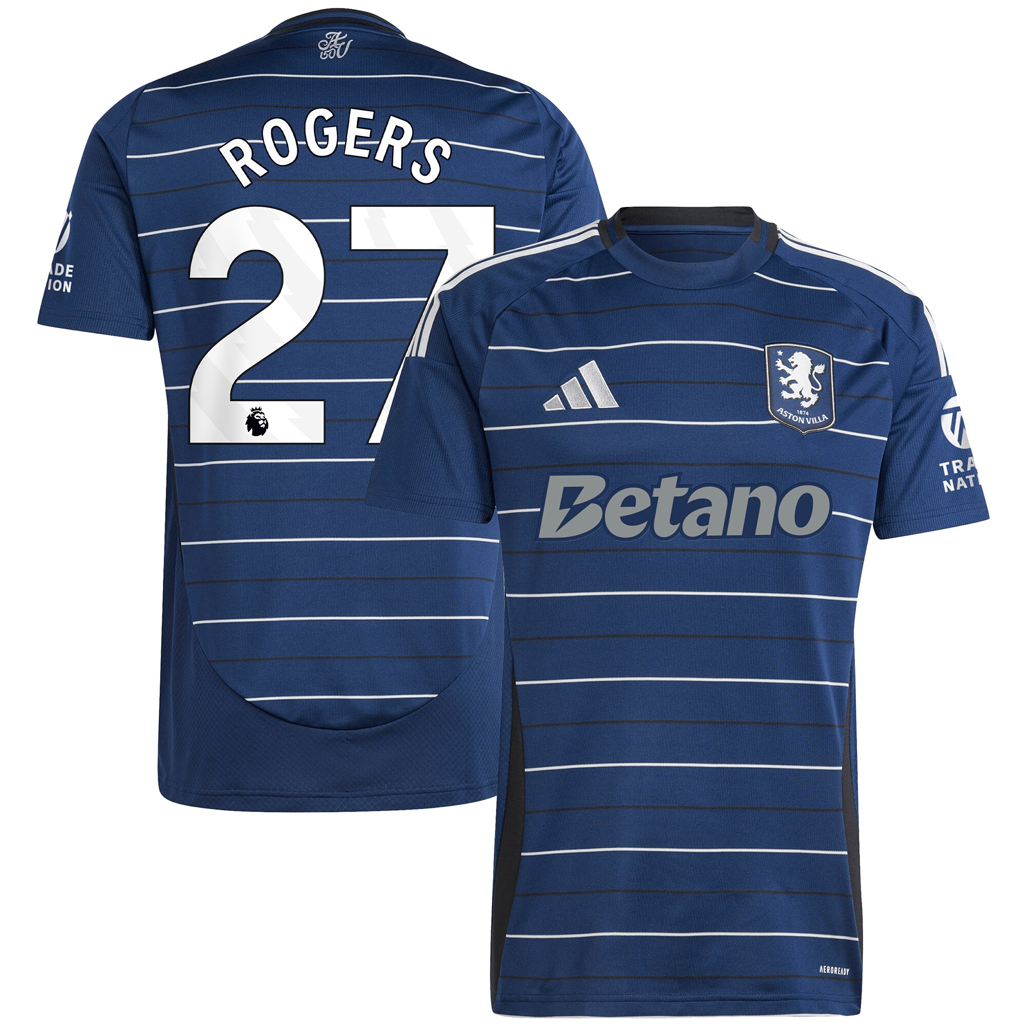 aston villa adidas third shirt 2024-25 with rogers 27 printing Collection | Aston Villa Football Kits and Shirts