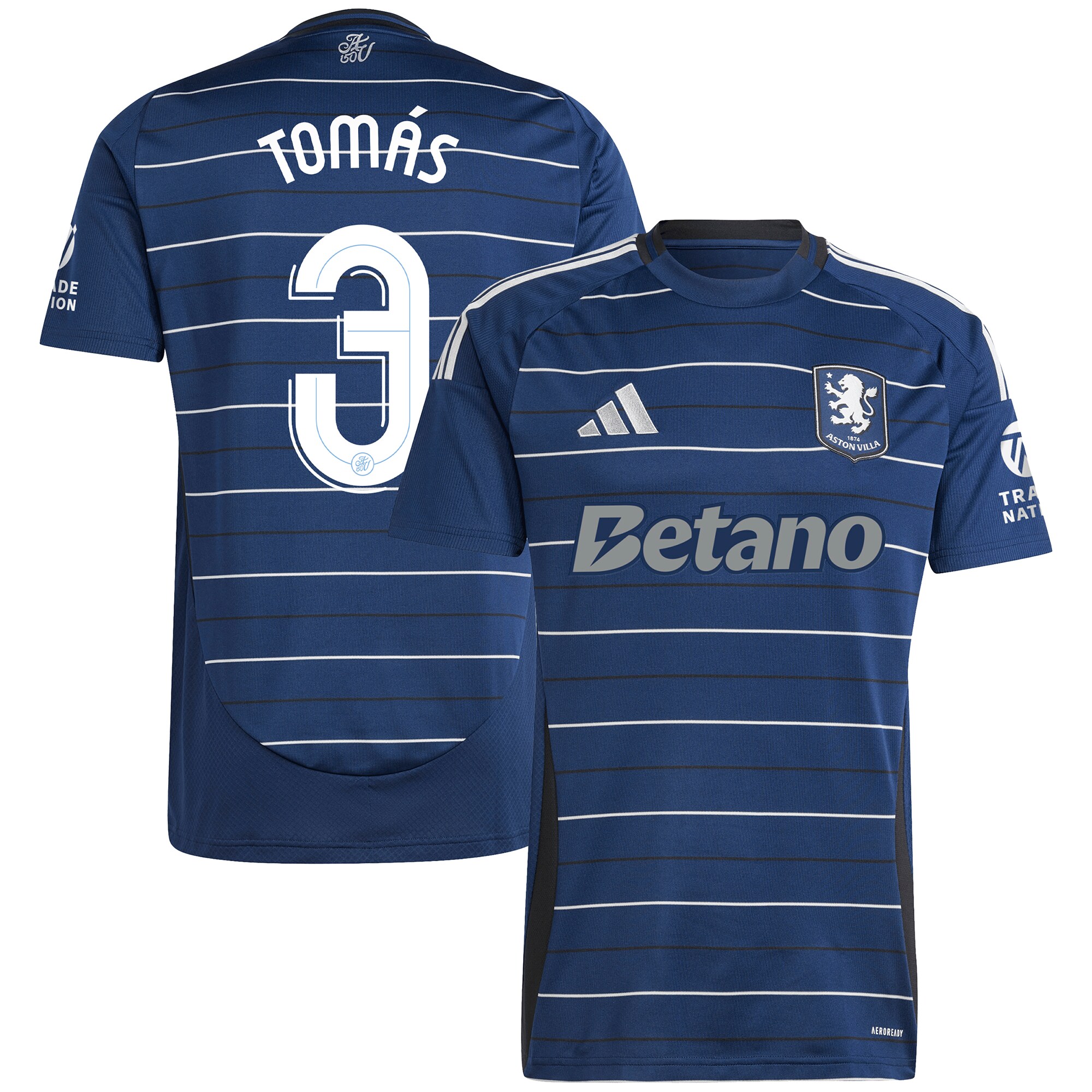 aston villa adidas third shirt 2024-25 with tomás 3 cup printing Collection | Aston Villa Football Kits and Shirts