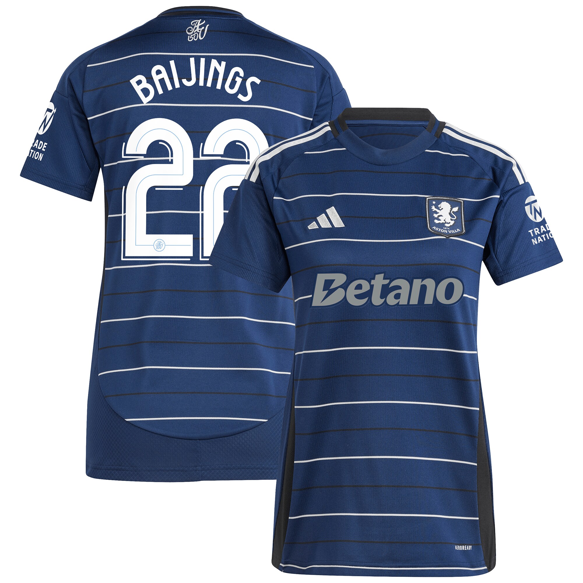 aston villa adidas third shirt 2024-25 – womens with baijings 22 cup printing Collection | Aston Villa Football Kits and Shirts