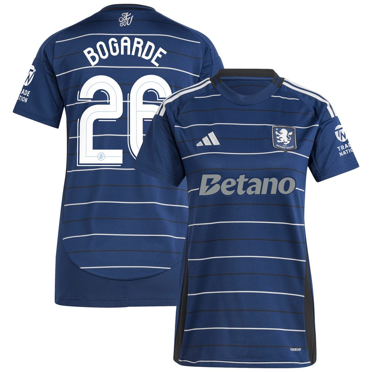 aston villa adidas third shirt 2024-25 – womens with bogarde 26 cup printing Collection | Aston Villa Football Kits and Shirts