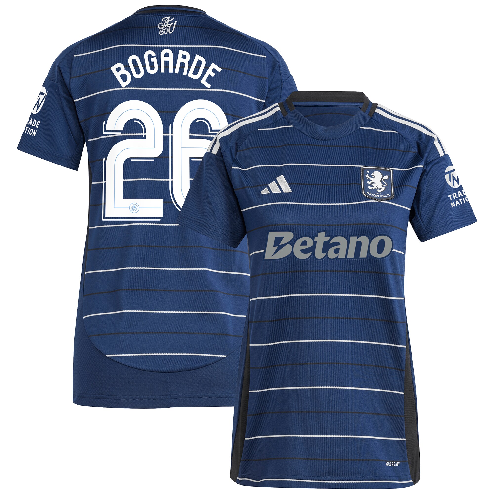 aston villa adidas third shirt 2024-25 – womens with bogarde 26 cup printing Collection | Aston Villa Football Kits and Shirts
