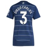 aston villa adidas third shirt 2024-25 – womens with diego carlos 3 printing Collection | Aston Villa Football Kits and Shirts