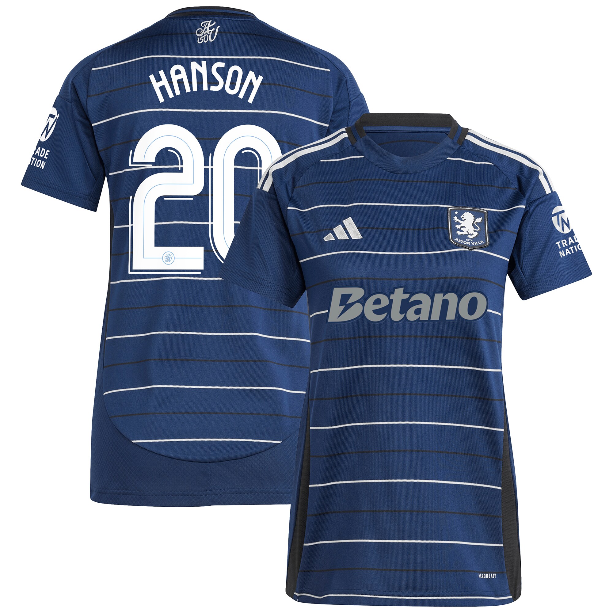 aston villa adidas third shirt 2024-25 – womens with hanson 20 cup printing Collection | Aston Villa Football Kits and Shirts