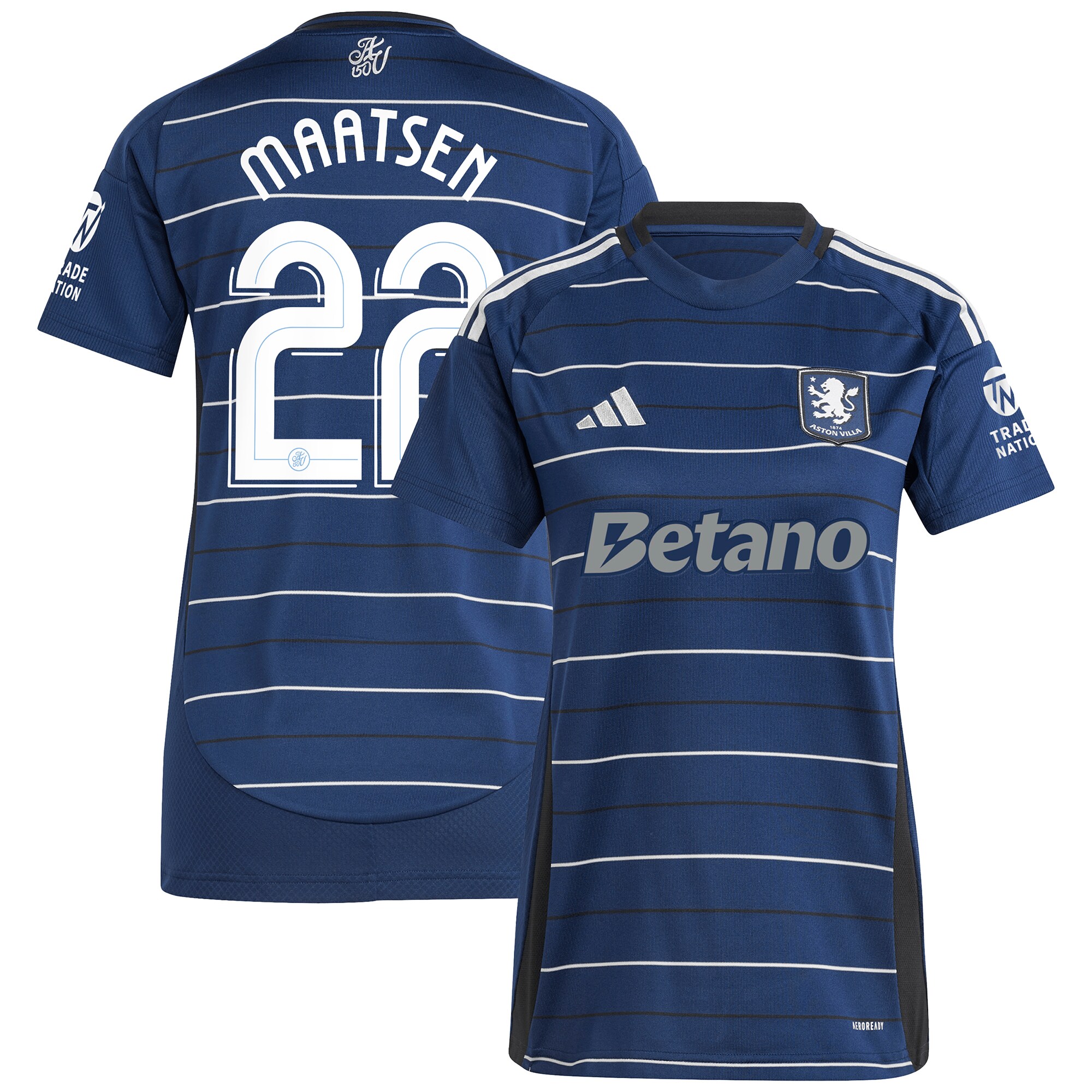 aston villa adidas third shirt 2024-25 – womens with maatsen 22 cup printing Collection | Aston Villa Football Kits and Shirts