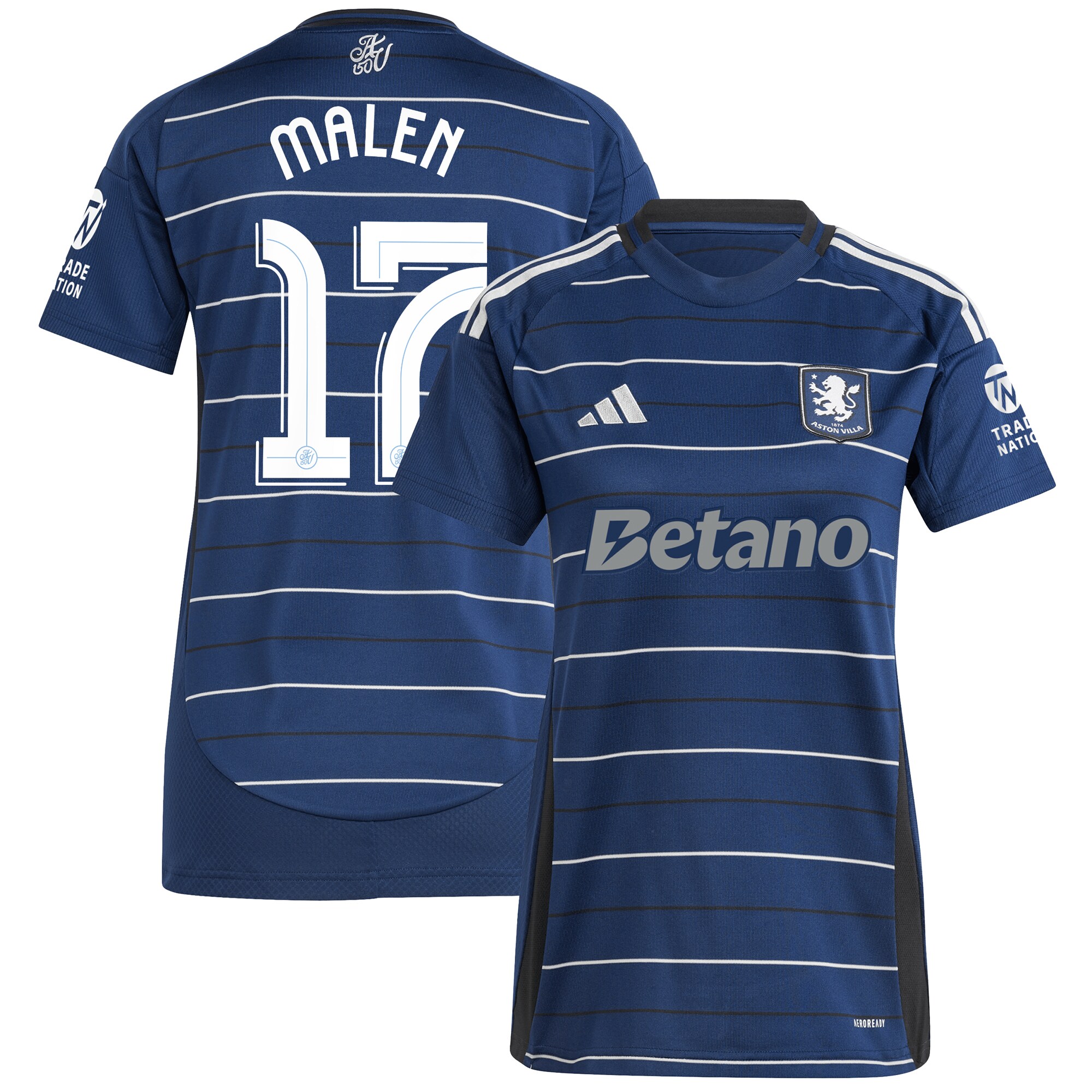 aston villa adidas third shirt 2024-25 – womens with malen 17 cup printing Collection | Aston Villa Football Kits and Shirts