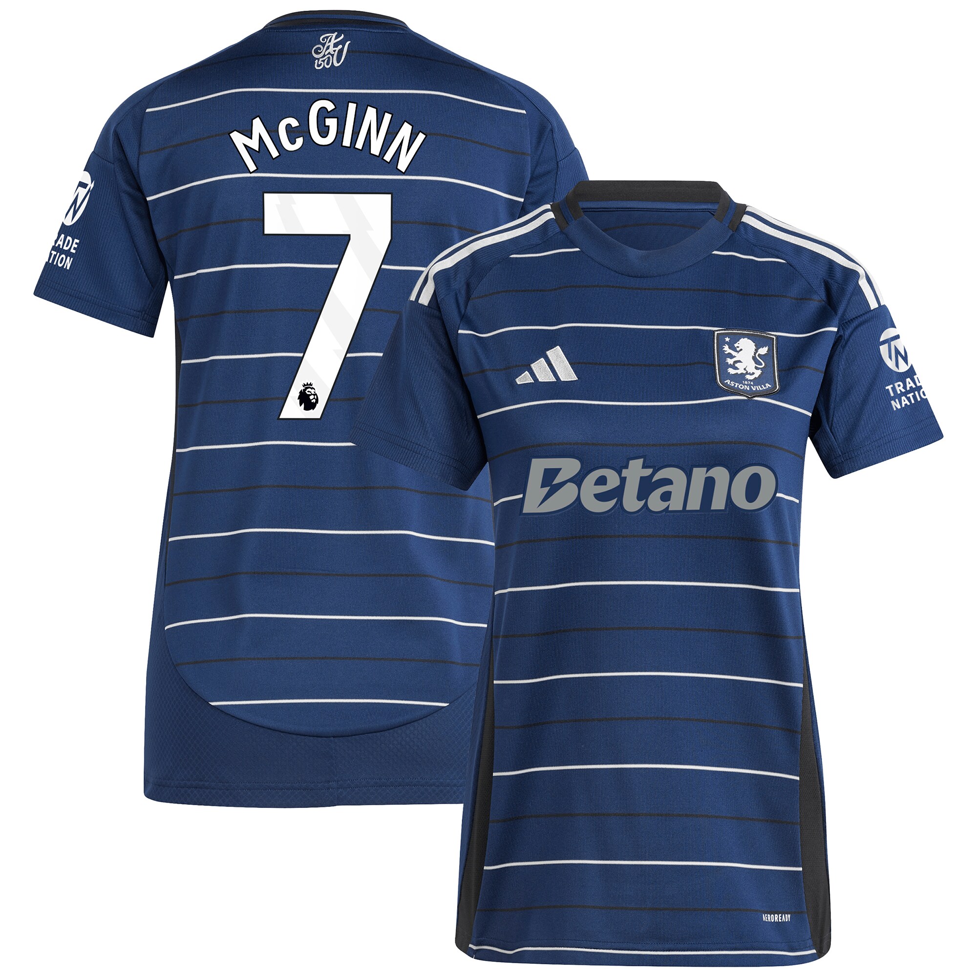 aston villa adidas third shirt 2024-25 – womens with mcginn 7 printing Collection | Aston Villa Football Kits and Shirts