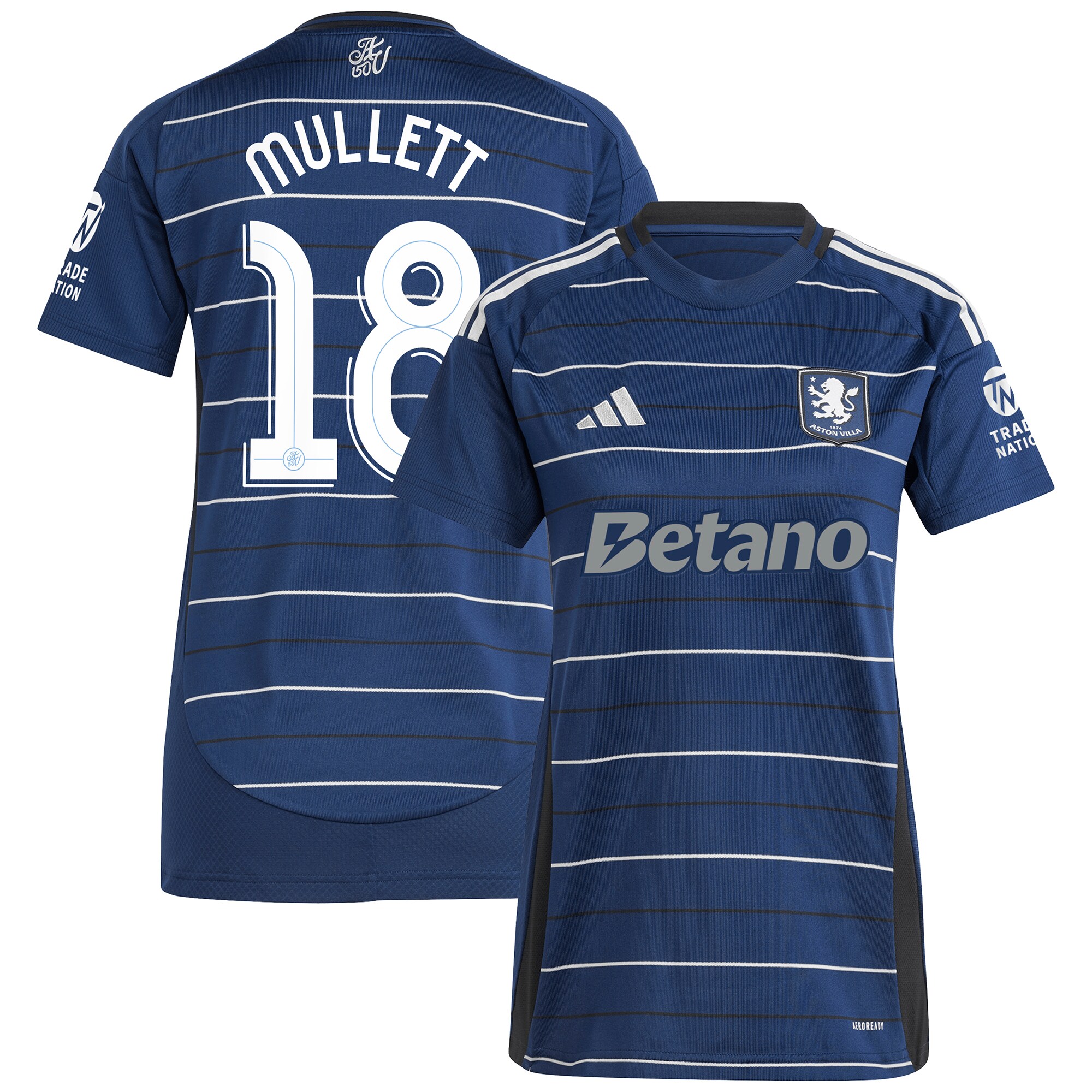 aston villa adidas third shirt 2024-25 – womens with mullett 18 cup printing Collection | Aston Villa Football Kits and Shirts