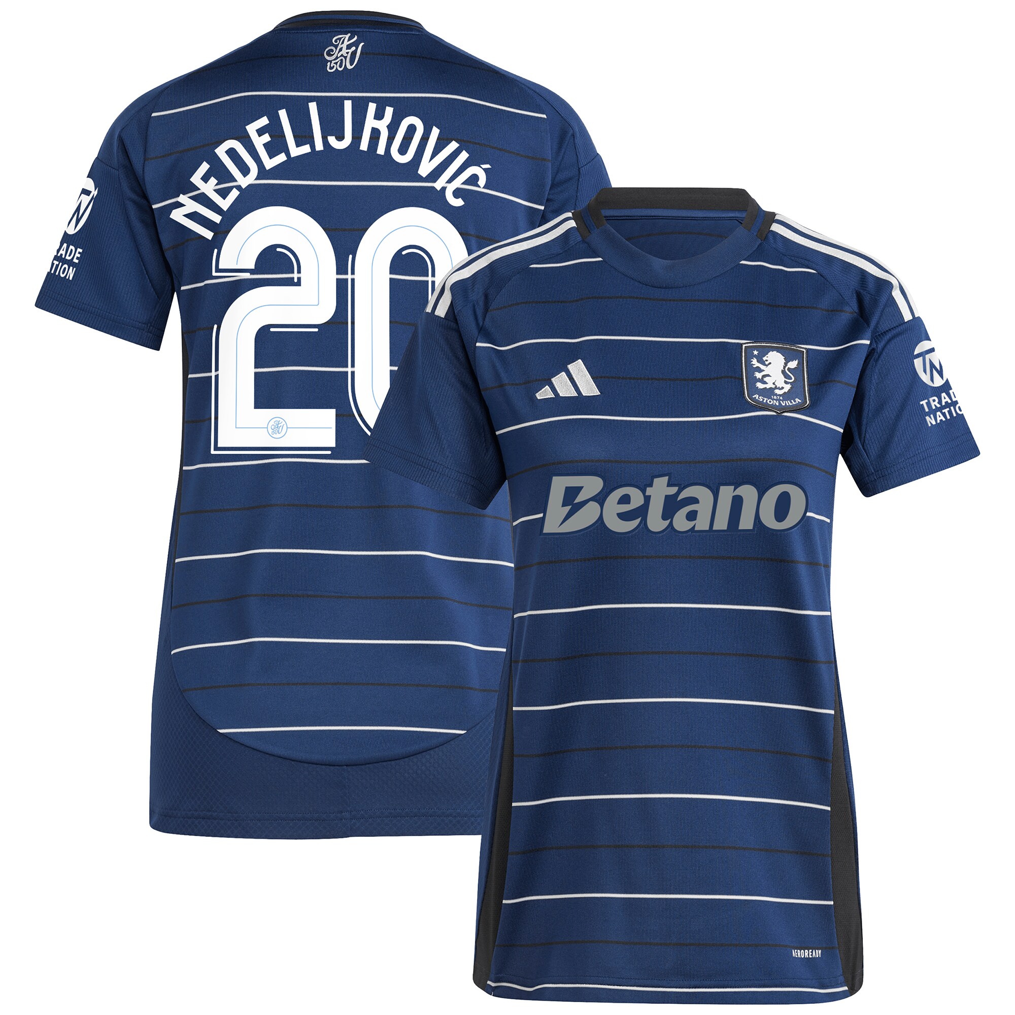 aston villa adidas third shirt 2024-25 – womens with nedeljković 20 cup printing Collection | Aston Villa Football Kits and Shirts