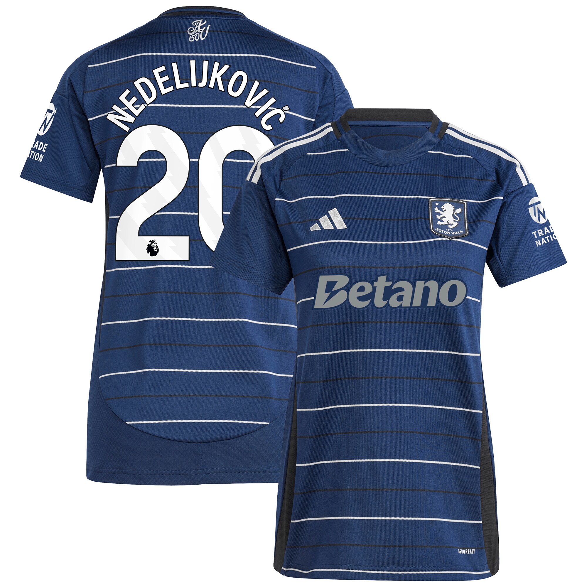 aston villa adidas third shirt 2024-25 – womens with nedeljković 20 printing Collection | Aston Villa Football Kits and Shirts