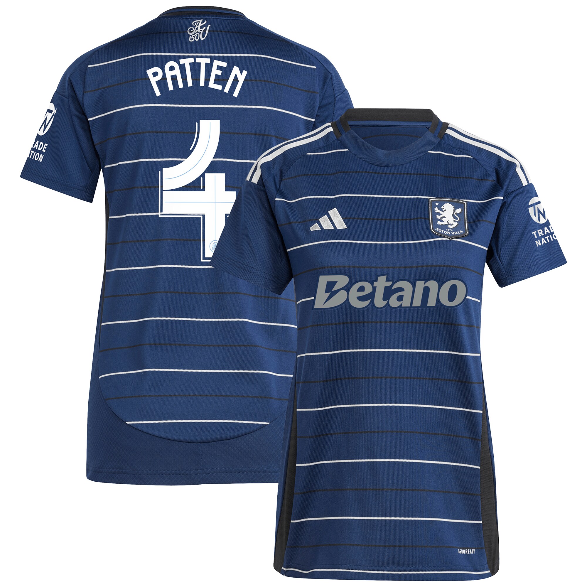 aston villa adidas third shirt 2024-25 – womens with patten 4 cup printing Collection | Aston Villa Football Kits and Shirts